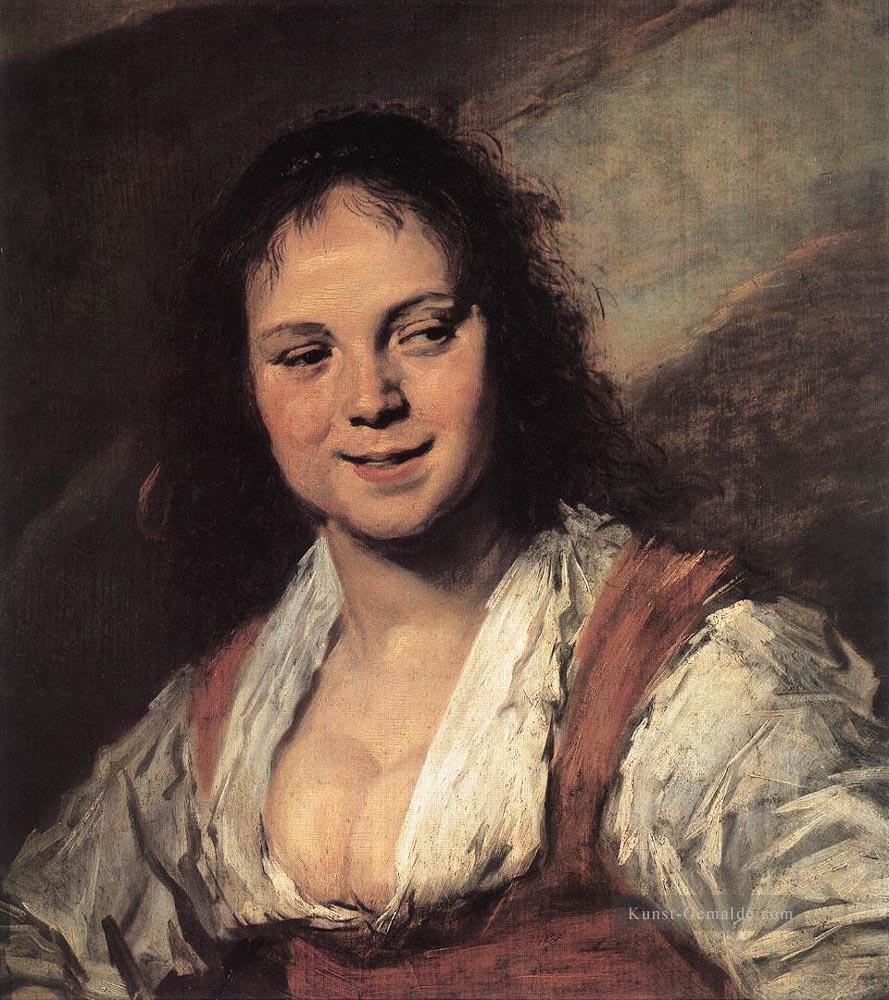 Gypsy Mädchen Porträt Niederlande Goldenes Zeitalter Frans Hals Ölgemälde